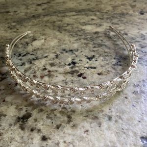 Wedding tiara headpiece silver